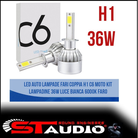 LAMPADE UNIVERSALI A LED H1 120W 6000K