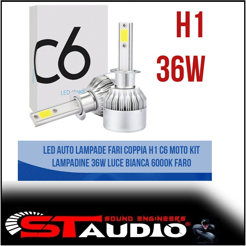 LAMPADE UNIVERSALI A LED H1 120W 6000K