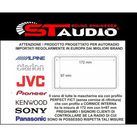 MASCHERINA AUTORADIO 2 DIN CON CORNICE IN TINTA PER FORD CMAX FINO 2011 SILVER