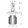 KIT LAMPADINE A LED LAMPA PILOT H4 HALO BLADE 9-32V 6500K 4000 lm 20W - P43T