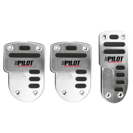 Set 3 pedali sportivi pedaliera pilot interno auto tuning estetica lampa