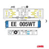 PORTA TARGA ANTERIORE PER AUTO IN ABS CROMO LAMPA