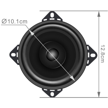 Coppia Altoparlante a doppio cono 4" 60W 4 Ohm